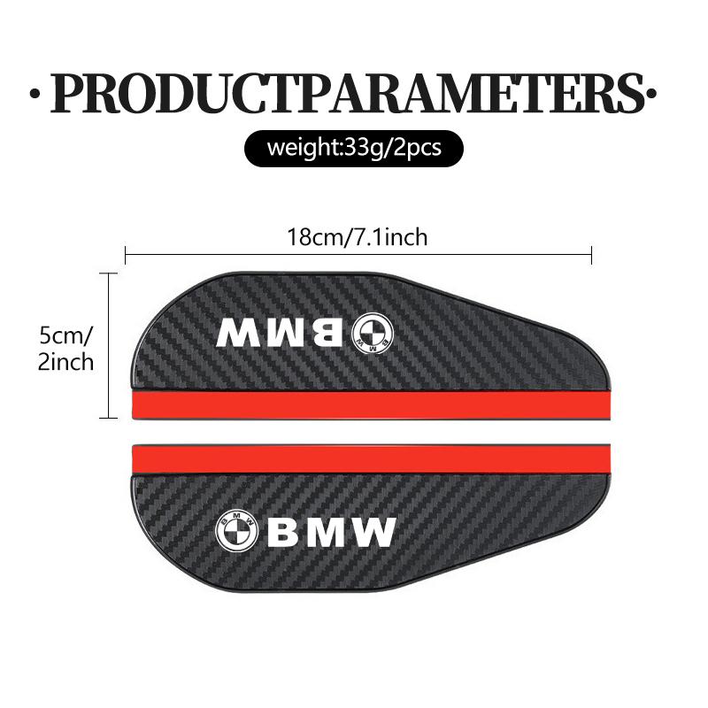 2pcs Car Side Rearview Mirror Rain Eyebrow Sun Visor Protector For BMW M Performance E36 E46 E60 E90 E91 E92 E93 F30 F20 AT8