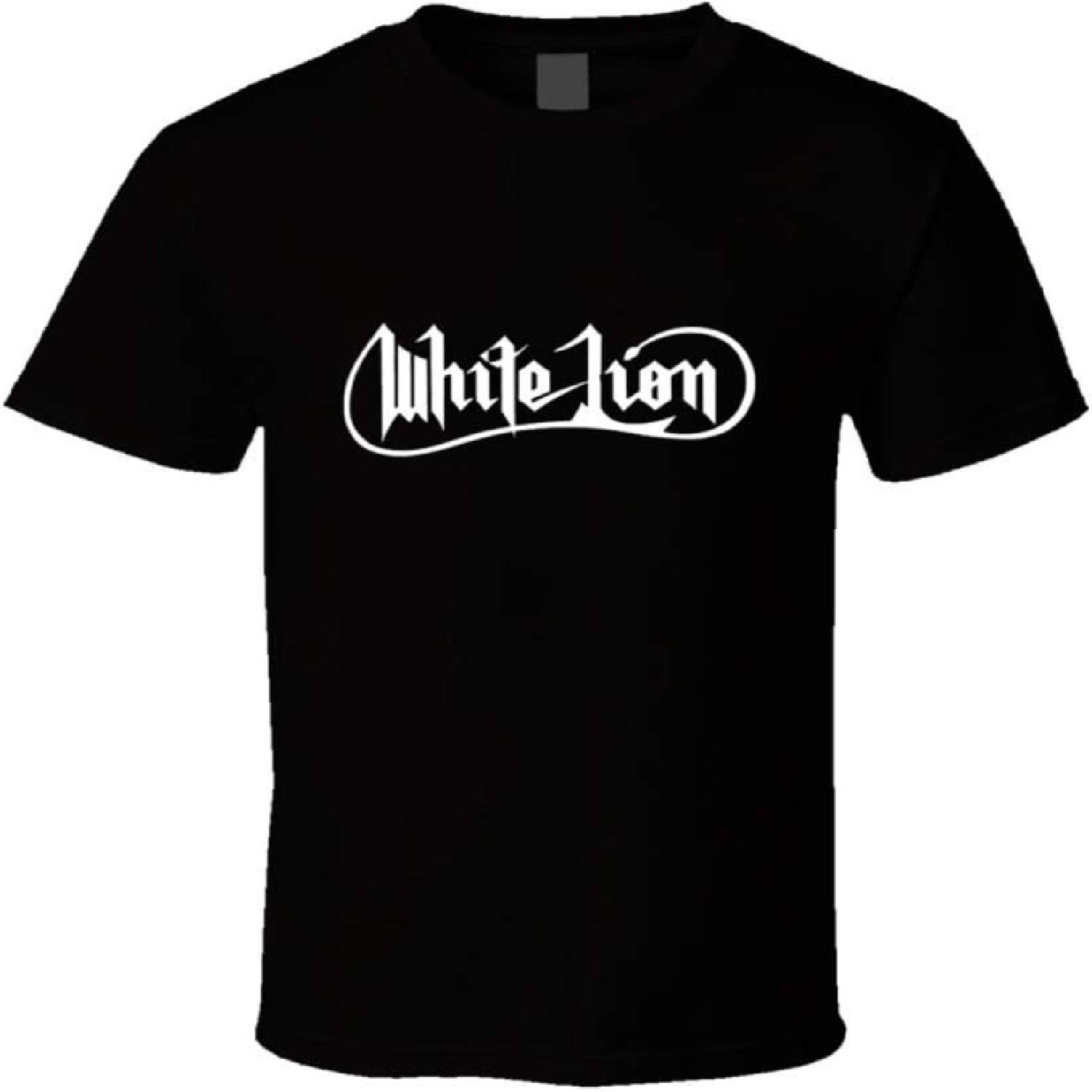 White Lion Music Band Retro Funny T Shirt S