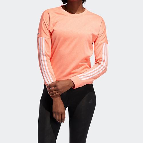 Adidas Women's Running Pullover Hoodie Coral Pink