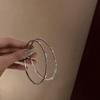 High-End Light Luxury Cold-Style Metal Hoop Earrings