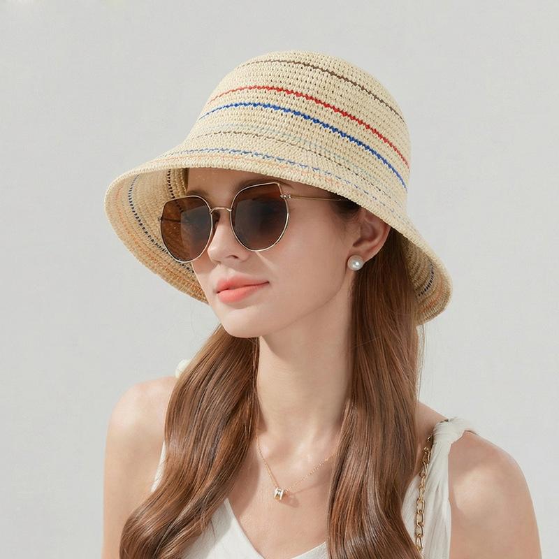 Knitted Hollow Breathable Fisherman Hat Summer Women's Sun Hat
