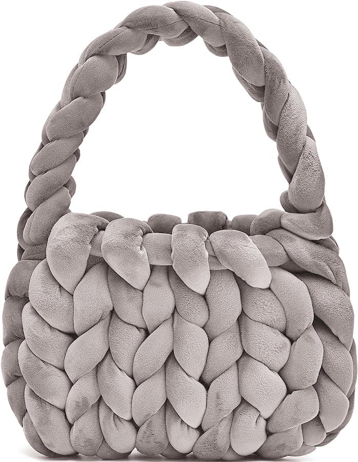 Xiaohongshu Velvet DIY Handmade Woven Crystal Yarn Handheld Messenger Bag
