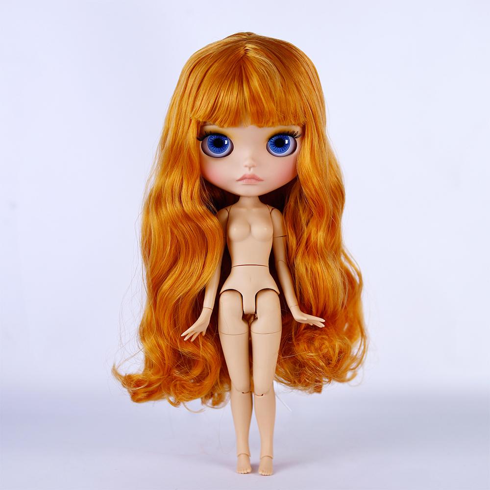 Icy Dbs Blyth Doll 19 Joints 30cm Body Bjd Doll Matte Face Glossy Face Tan Skin Beep Lips Hand-Painted Makeup Diy Hair Girl Gift
