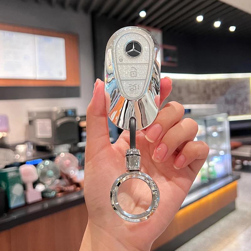 For Mercedes Benz keycase C E A B S Class GLE GLA GLB GLC GLS AMG W176 177 203 204 205 211 212 213 222 X167 chain shell car keys LL3