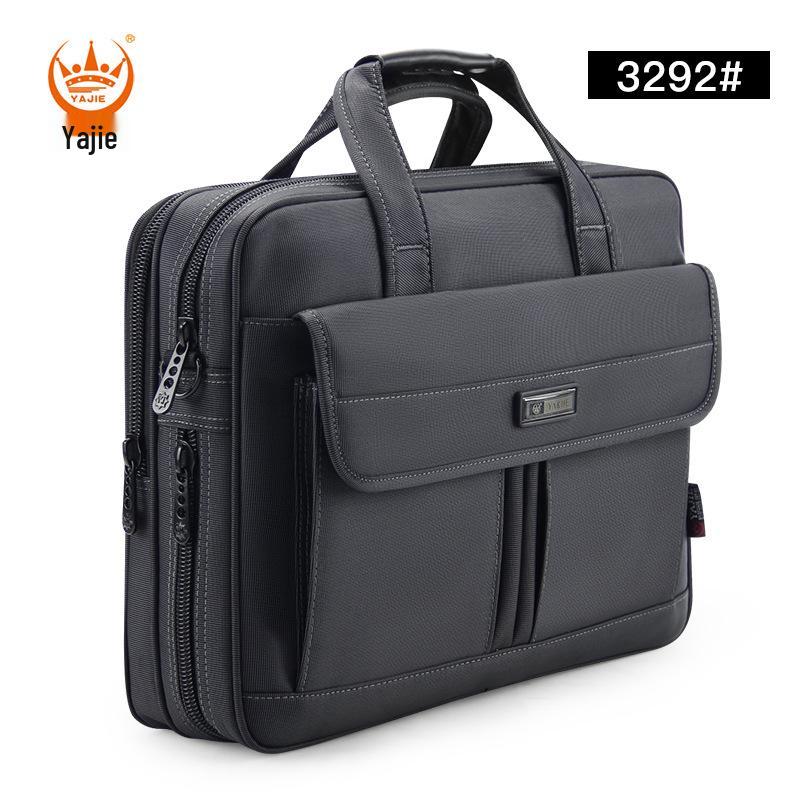 

Мужской деловой портфель большой вместимости: Износостойкая компьютерная сумка через плечо из ткани Оксфорд 16 inch
