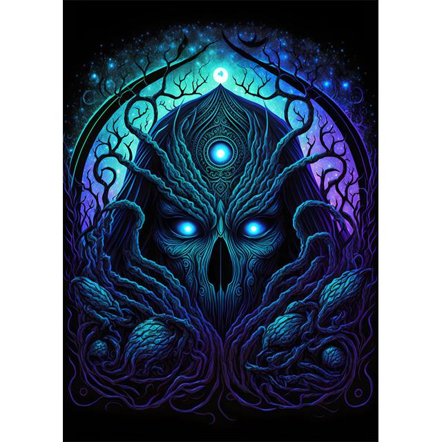 Abstract Cthulhu Mythology Diablo Prints Poster Canvas Painting Modern Wall Art Pictures for Living Room Bedroom Home Decoration