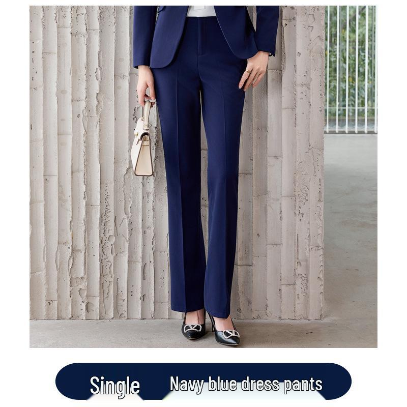Women's Professional Suit Set: Formal Workwear for Spring and Autumn - High-End Pantsuit for Hotel Sales Managers