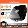 Bluetooth Aptxadaptivehdll Transmitter 54 Audio Receiver 35mm Aux Stereo Rca Music Wireless Adapter With Mic For Car Tv Pc