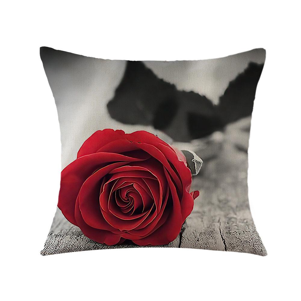 New European Classical Pillow Cover Valentine's Day Pillow Red Office Sofa Pillow Cover
