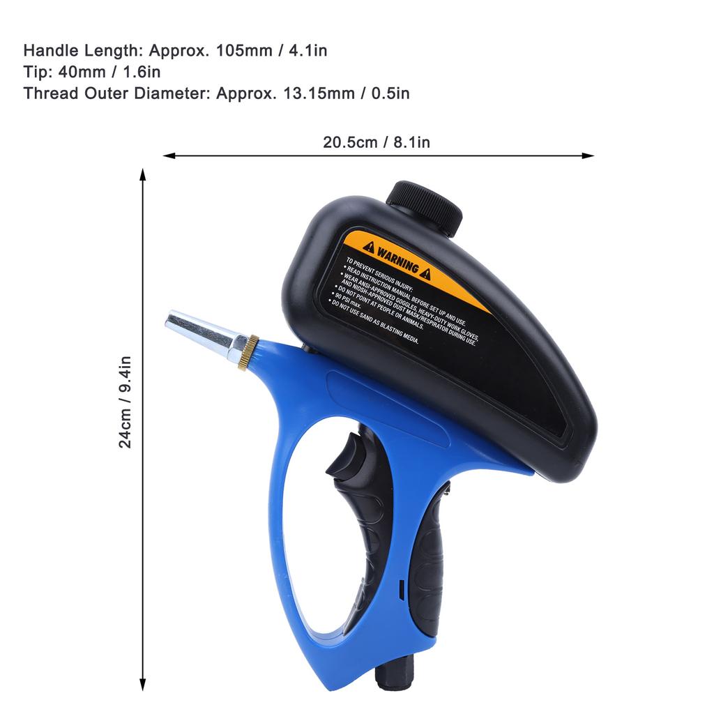 Hand Held Sand  Pneumatic Sand  Sand  Small Nozzle Pneumatic Sandblasting  Glass Anti Rust Sandblasting