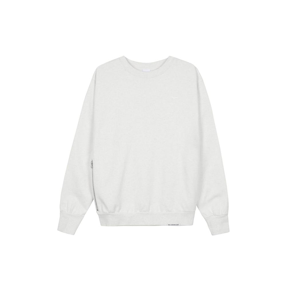 Nike Sweatshirts Men's Light Ivory White Crew Neck Moderate Other DQ5821-027