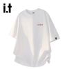 Izzue Unisex Cotton Letter Print T-Shirt