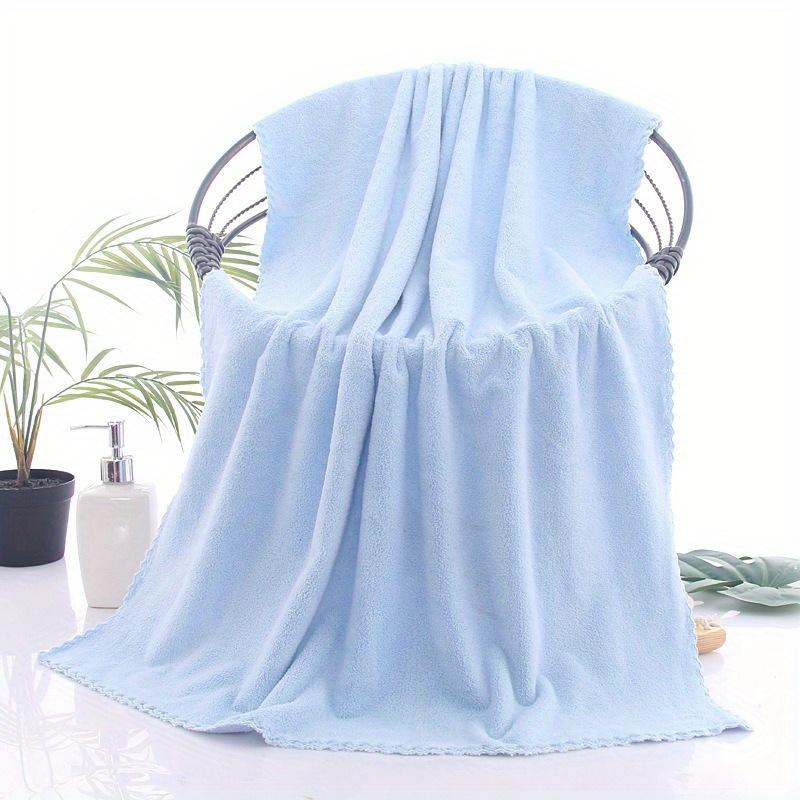 Juego de Toallas de Baño Suaves de Coral Fleece Oversize Secado Rápido Toalla de Ducha Accesorios de Baño Ideales