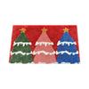 Christmas Themed Pattern Floor Mat Anti-Slip Bottom Soft Comfortable Faux Cashmere Rug Vibrant Color Door Rug