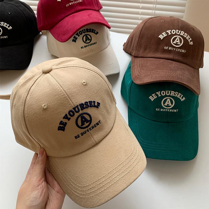 Protection Cotton Baseball Cap Fashion Embroidery Letter Prints Peaked Hat Female Girl Outdoor Use Sportss Dad Trucker Cap Women Casual Sun