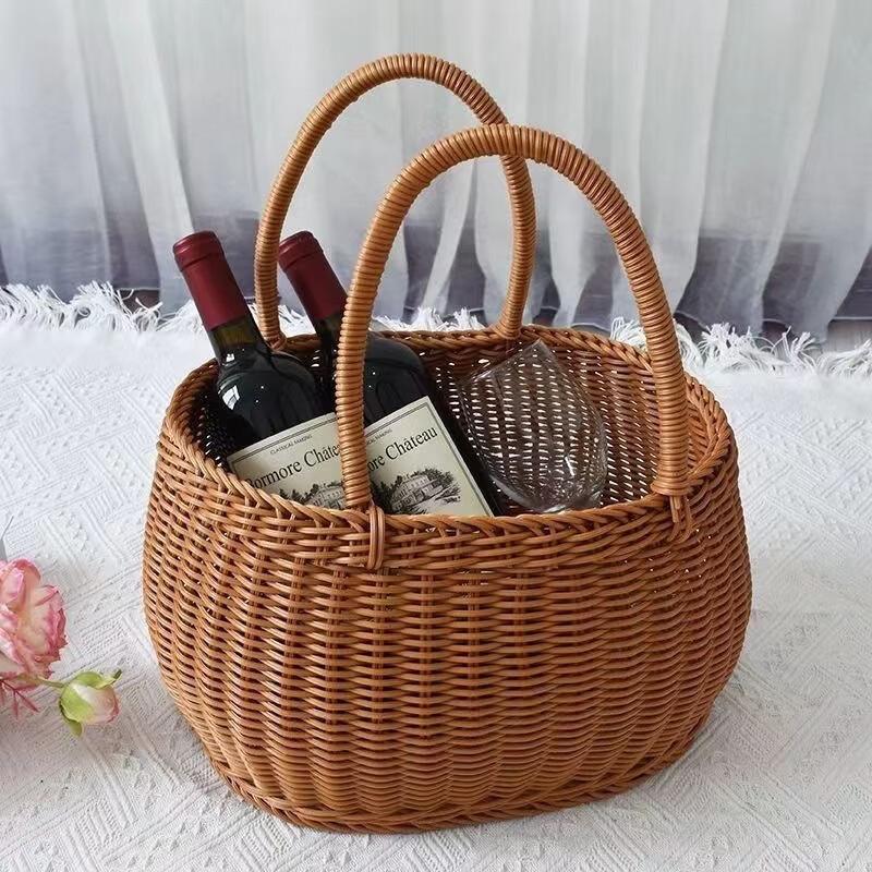 

Handmade Woven Round Basket