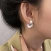 Trendy Geometric Square Stud Earrings for Women - Hip Hop Celebrity Style, High-End Design