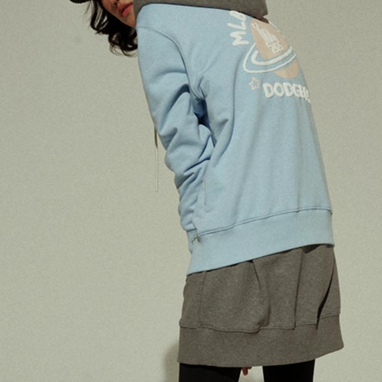 New MLB Sweatshirts Unisex Light Blue 31MT01041-07S