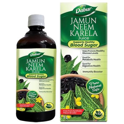 Dabur Jamun Neem Karela Juice 1 L Natural Ayurvedic Wellness Juice Supports Metabolic Digestive Balance Herbal Drink