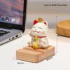 Cute Lucky Cat Phone Stand - Desktop Ornament & Mini Kitten Birthday Gift