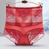 Ultra-thin Panties Women Lace Embroidery Flowers Underwear High Waist Butt Lifter Slimming Tummy Briefs Seamless Underwear