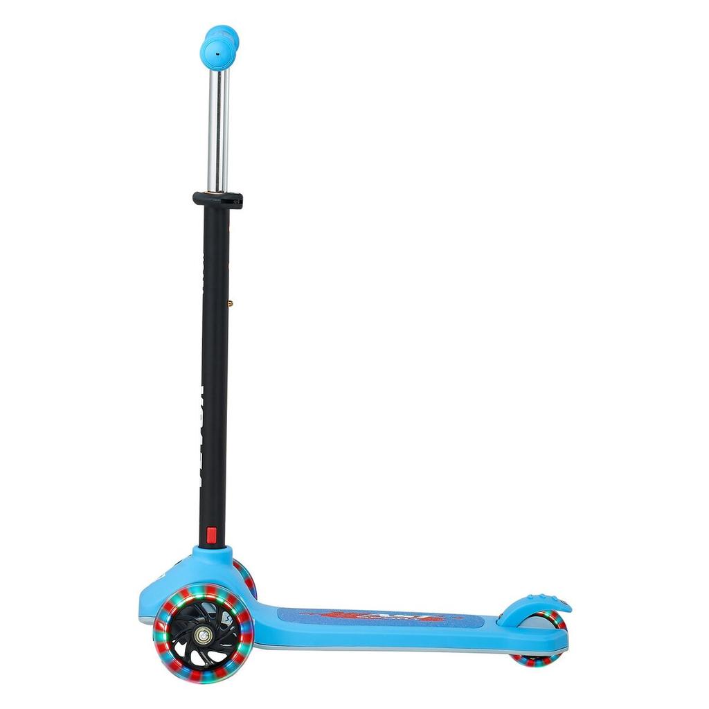 Kick Scooter for Kids Ages 3+, 3-Wheel Toddler Scooter with Light-Up Wheels, Adjustable Height Handlebar, Wide Anti-Slip Deck, Lightweight Aluminum