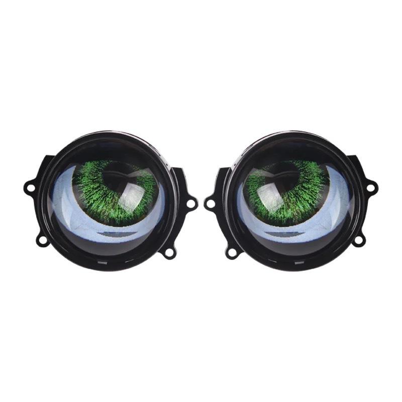 2 in 1 23 modes Devil Eyes Lens Lights for 12V Car WIFI Control Eyes Retrofit Kits Headlight Assembly Auto Accessories