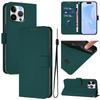 For iPhone 15 Pro Max Case Solid Color Wallet Leather Phone Cover with Strap