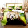 Brown Raccoon King Queen Double Full Duvet Cover Lovely Animal Bedding Set Wildlife Quilt Cover 2/3pcs Polyester Comforter Cover