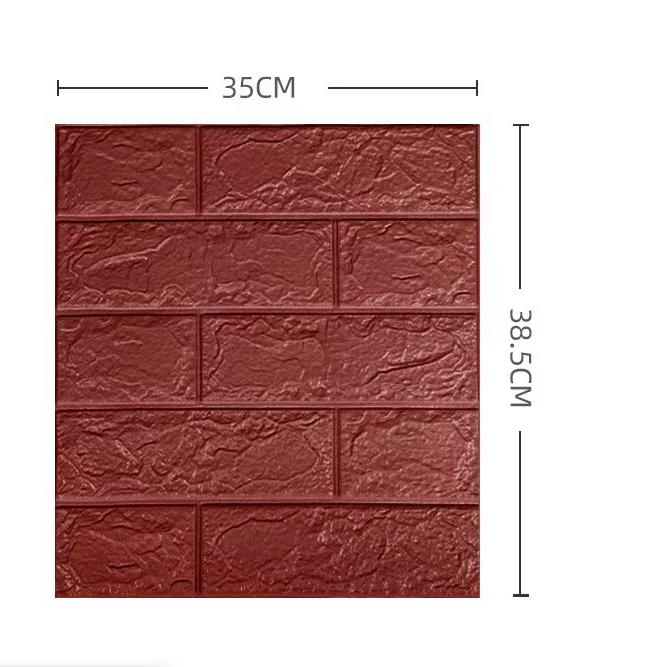 10Pcs 3D Tile Brick Wall Sticker Self-adhesive Waterproof Foam Panel Wallpaper For Apartment  Kitchen Bedroom Lliving