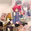 Hatsune Miku & Kasane Teto Anime Figure Kawaii Pvc Model Doll Action Figurals Sitting Posture Collect Ornaments Toys Gifts