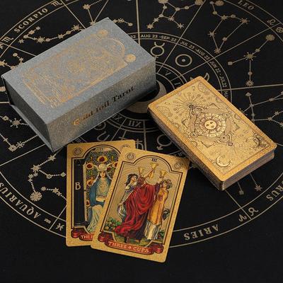 Classic Waite Waterproof Tarot Card Set with Tutorial - High-End Plastic Cards
