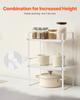 2 Tier Cabinet Organizer Shelf Counter Shelves Steel Storage Spice Rack
