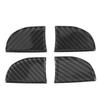 4pcs Interior Door Bowl Trim Cover Carbon Fiber Decoration Fit for Corolla 2014‑2018