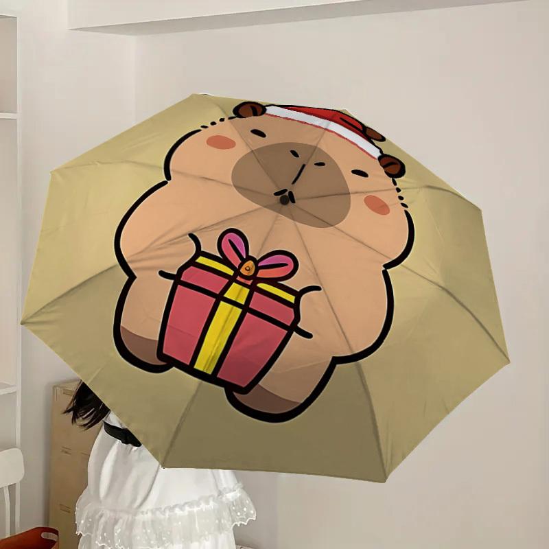1pc Capybara Gift Automatic Open/Close Umbrella, Formal Events - Ideal Gift for Family or Friends, Outdoor Accessory Yy251211113