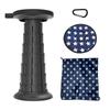 BTtime Folding Folding Camping Telescopic Camping Height Adjustable from Opens and Closes In 1 Weight Capacity and Portable for Outdoor Step Sports