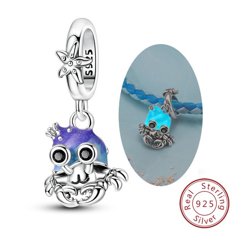 Original Charms Beads Pendant Copper Luminous Firefly Cat Claw Rose Magic Hat Beads Fit Bracelets Diy Jewelry Gift