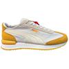 Puma R78 Bequeme Low-Top Lifestyle-Sneaker Unisex-Sneaker Weiß Gelb 392901-02