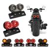 Modified Motorcycle Tail Light 12V Universal Customed Motorbikes Cafe Racer Chooper Red/Smoke Lens Led Rear Brake Stop Lamp