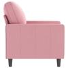 Vidaxl Armchair, Pink, 60 Cm, Upholstered In Velvet
