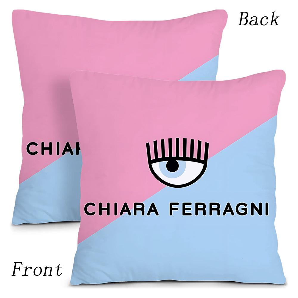 Hot Eyes Pillow Covers Cartoon Sofa Decorative Home C-Chiara Double-sided Printing Short Plush Cute Cushion F-Ferragnies Cover
