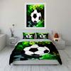 Soccer-Themed Three-Piece Set Design Exquisite Three-Piece Bedding Set Gift For Kids And Adults