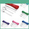 Stainless Steel 4pcs Fork Spoon Chopstick Travel Camping Cutlery Gift Set