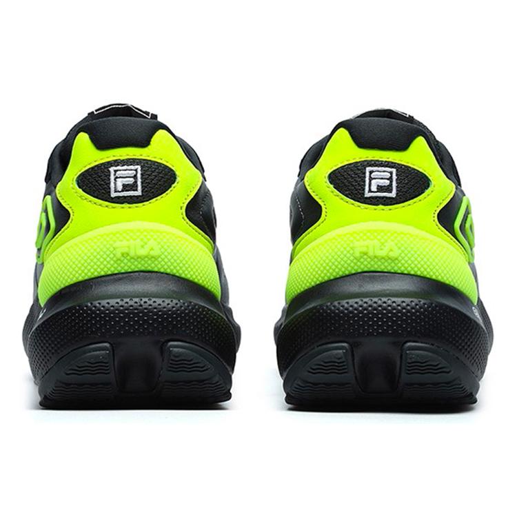 New FILA Flusso Icona Low Top Casual Shoes Women's Black Green F12W213113FUS