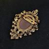 Head Design Crystal Rhinestones Brooches Vintage Style Gothic Brooches  Women's Accessories