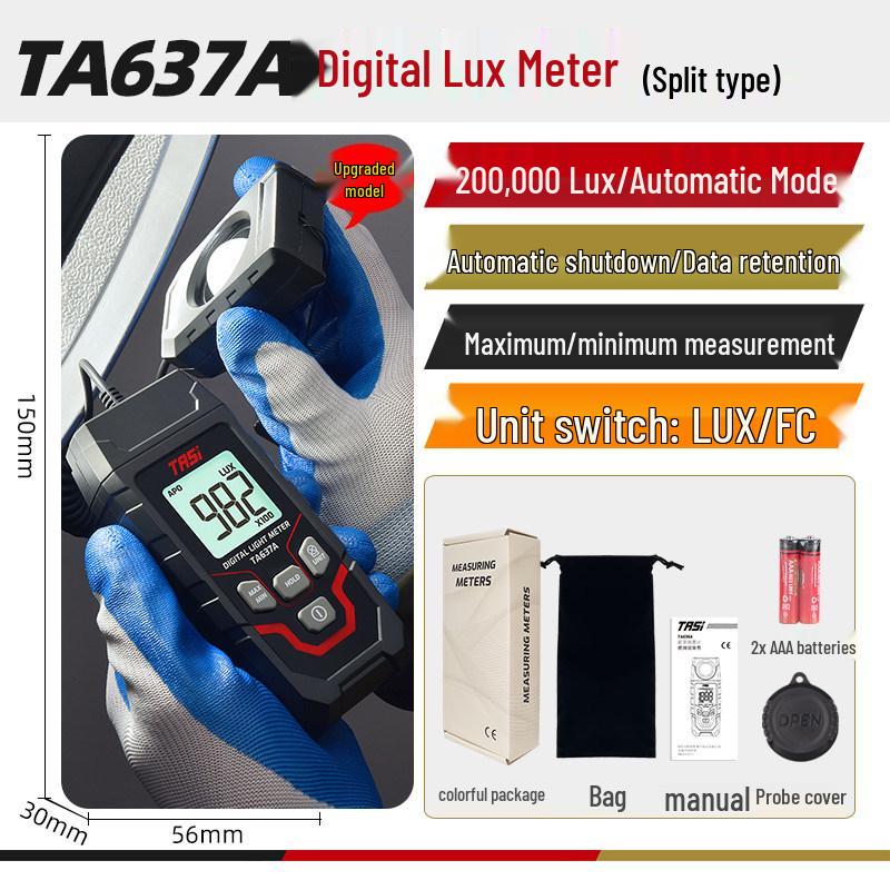 TEANNS TA630 High Precision Light Meter for Luminance and Illuminance Testing
