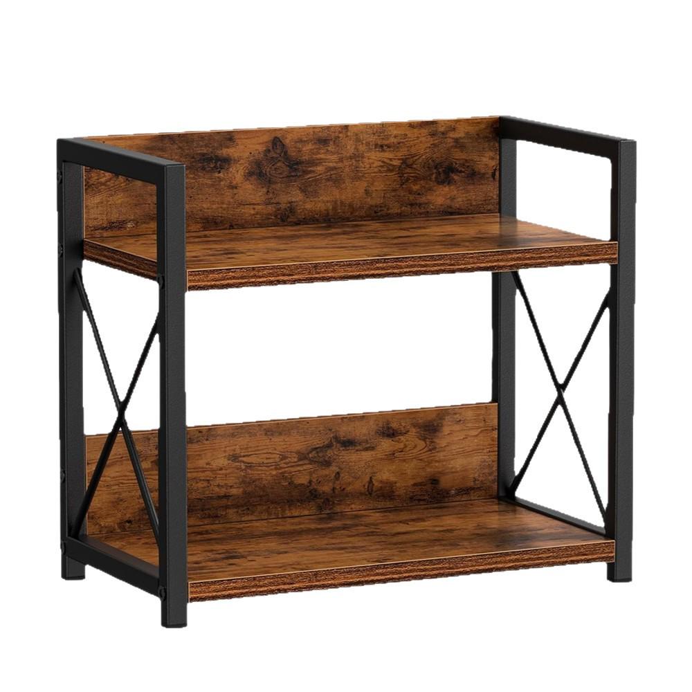 Wooden 2-Tier Spice Rack Kitchen Cabinet Organizer