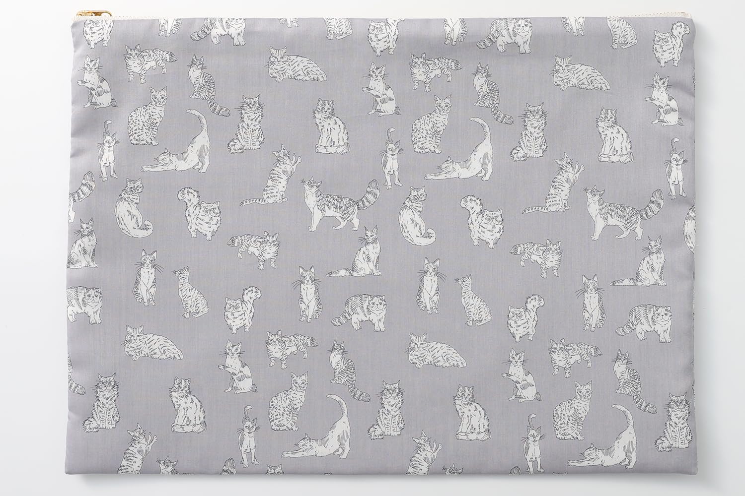 DDintex FLORET LONDON A4 Pouch, Miao, Light Grey, 36 x 26cm [Liberty Print]