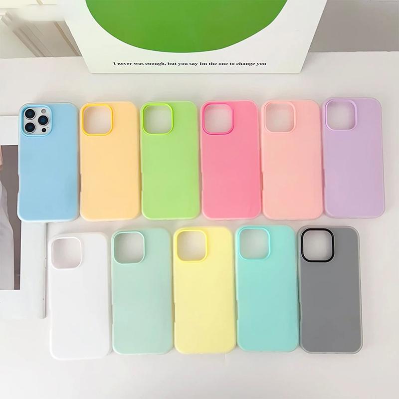 Luxury Soft Matte Candy Silicone Phone Case For iPhone 17 16 15 14 13 12 11 Pro Max 16 Plus Solid Shockproof Bumper Back Cover