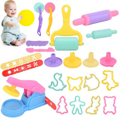 22Pcs/Set Noodle Kids Colored Molds Set DIY Play Machine Mud with Animal Molds for Endless Creations At